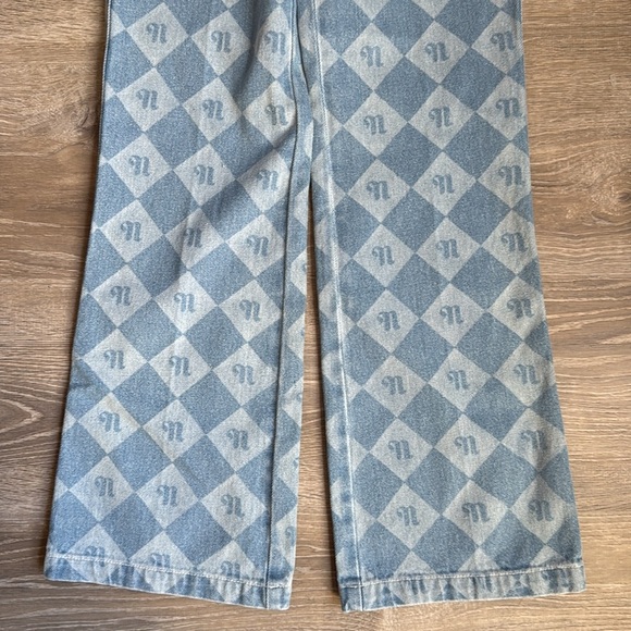 NEW NANUSHKA Zoey logo-print high-rise kick-flare jeans - Picture 7 of 15